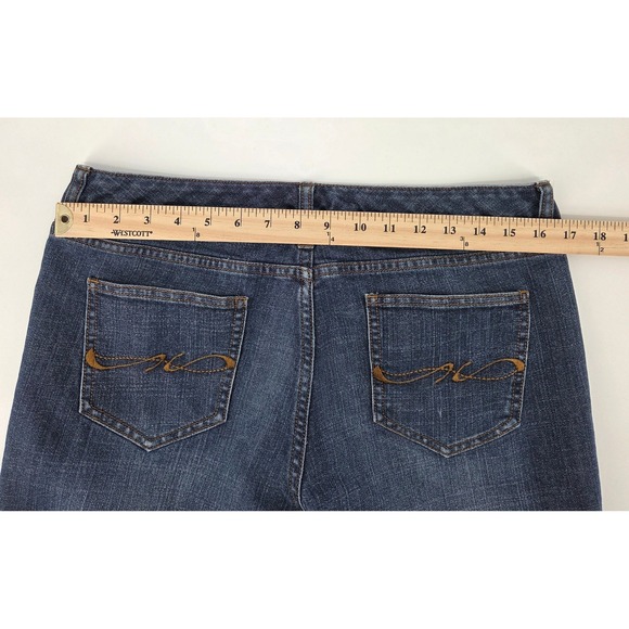 Tommy Hilfiger Bootcut Jeans Womens 10/12 Blue Denim Stretch Minimalist Indie - Picture 3 of 9